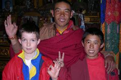 3 Rongbuk Monastery 4 Monks and Peter Ryan